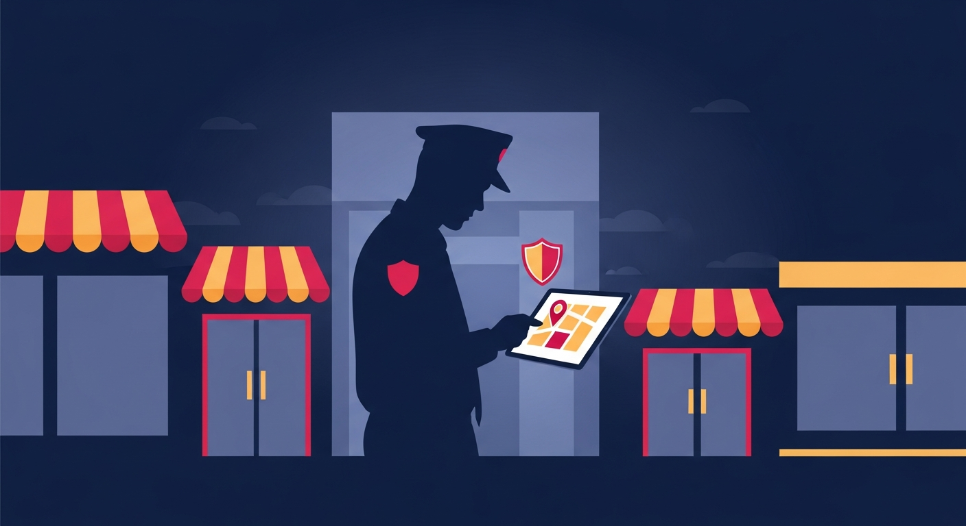 Business district and retail area security patrol