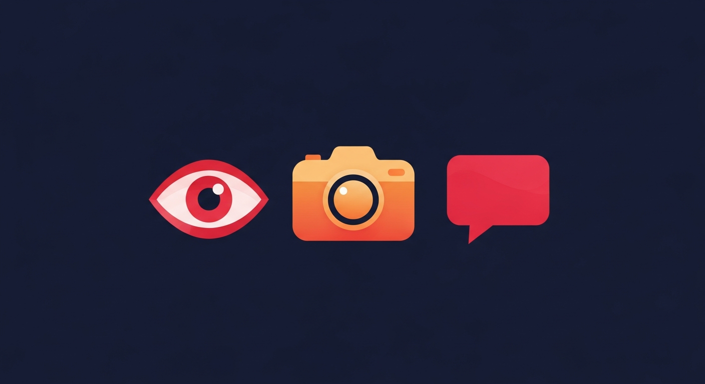 Citizen and digital witness crime reporting icons