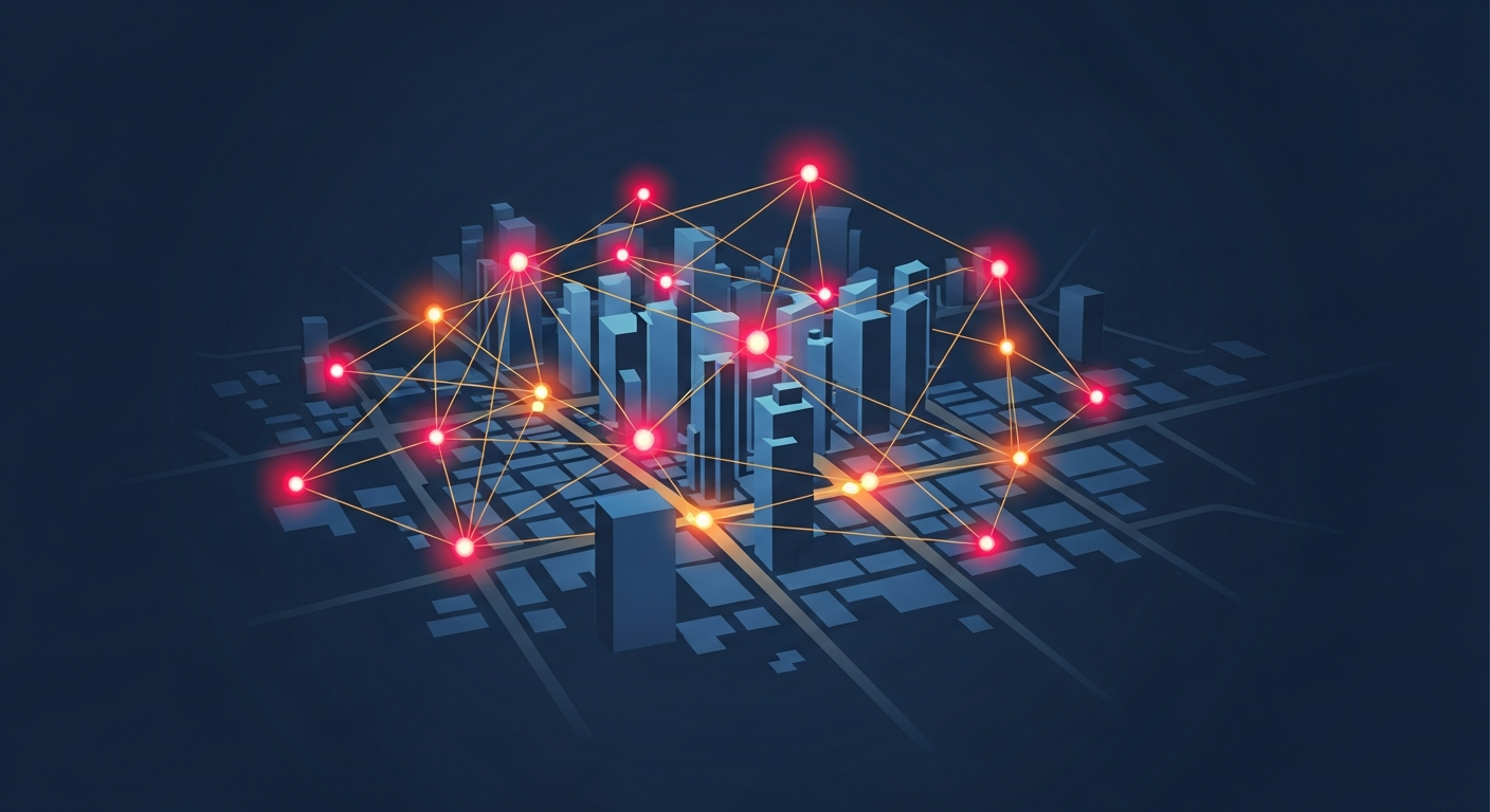 Community resident safety network connecting neighbors across a city