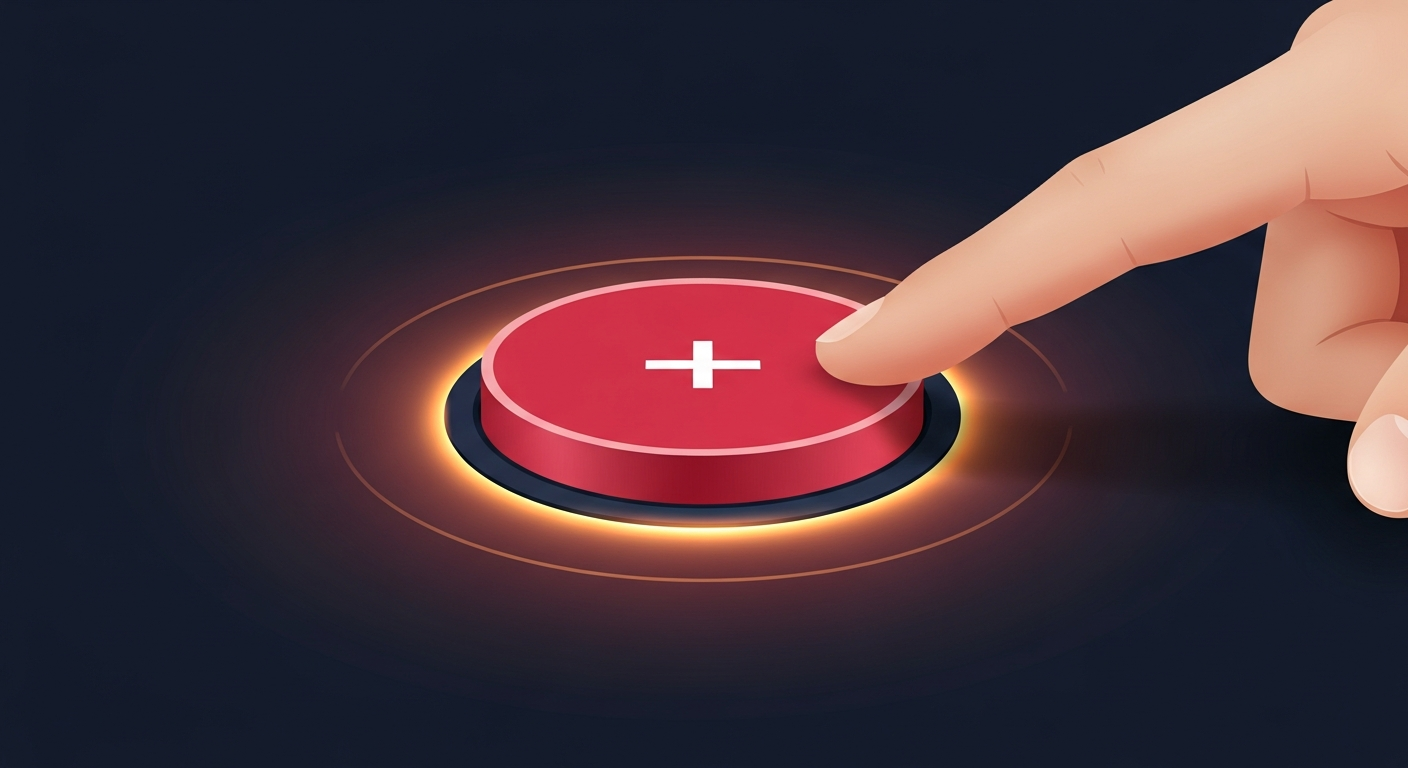 Instant one-tap crime report submission button